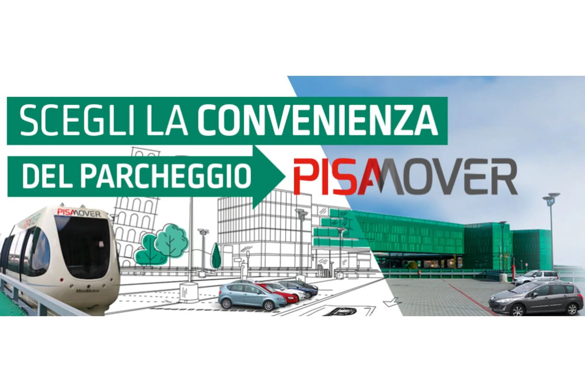 Parking Aurelia Pisamover (Paga in parcheggio) - Parking Aéroport Pise - picture 1